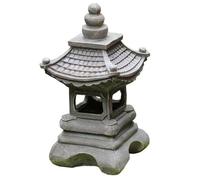 Luces De Jardín Solares Decorativas, Linterna Zen Decorativa Con Energía Solar - Villa Nightlight, Decoración Zen Al Aire Libre, Antigua Torre De Piedra Para La Pista Del Jardín De Terraza