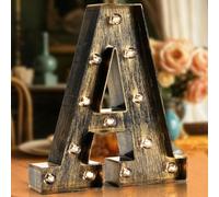 Luces de la carta de la marca led, iluminar las letras Glitter letra del alfabeto señal Batería alimentada para la luz de la noche Fiesta de aniversario Hijas de boda Regalos Bar de inicio Decoración