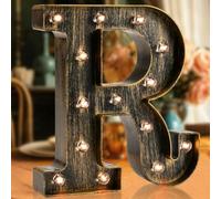 Luces de la carta de la marca led, iluminar las letras Glitter letra del alfabeto señal Batería alimentada para la luz de la noche Fiesta de aniversario Hijas de boda Regalos Bar de inicio Decoración