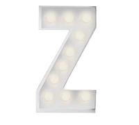 Luces De Letras LED Blancas Con Forma Símbolo Del Alfabeto, Lámparas Marquesina Plástico Que Iluminan Palabras For Cumpleaños, Bodas, Fiestas, Decoración Pared(Z,120cm/4ft)