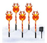 Luces De Marcado Para Callejón De Navidad - Luces de linternas Marcadores de Navidad,Decoración Paisaje en Forma de Muñeco de Nieve Ajustable e Impermeable | Para Iluminación y Decoración Interior y