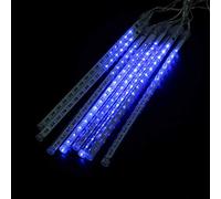 Luces de Meteoritos Azul, Luces de Hadas 8 Piezas/Juego de Tubos 30 cm 144 LED