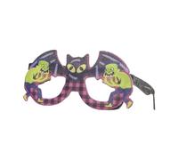 Luces de Navidad al aire libre ¡Vacaciones! Gafas de Halloween con temática navideña para fiestas locas para celebraciones de temporada, accesorio único de disfraz (E,14 x 10 x 2 cm)