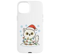 Luces de Navidad envueltas en un Lindo búho de Nieve Amante de Carcasa para iPhone 15 Plus