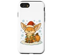 Luces de Navidad envueltas en un Lindo Zorro Fennec Amante de los Animales Carcasa para iPhone SE (2020) / 7/8