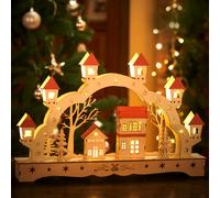 Luces de Navidad paisaje de invierno LED