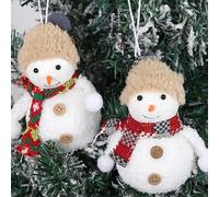 Luces de Navidad para exteriores, decoración de árbol de Navidad, muñeco de nieve, colgante de ambiente festivo, arreglo de estrella, colgante de estrella, muñeca sin rostro, búho, botas, muñeco de