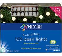 Luces De Navidad Premier 100 LED Perlas, Blanco Cálido, 10m