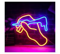 Luces de neón Tatuaje Letrero De Neón Tatuaje Luz De Neón Para Estudio De Tatuaje Decoración De Pared Luz De Neón LED Regulable Para Decoración De Bar 35cm×35cm(UN)