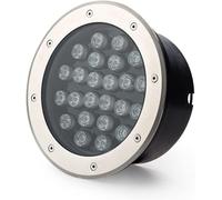 Luces de paisaje de bajo voltaje AC12/24V Luces de pozo LED IP65 Luz subterránea exterior impermeable para iluminación de paisaje de puente de patio de camino de jardín de escalones (amarillo 12W