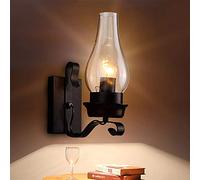 Luces de Pared Lámpara de Pared Aplique Vintage Viento Industrial Personalidad Retro Simple Creativo candelabro Restaurante Dormitorio Pasillo lámparas de Hierro Forjado Wall Rústico nórdico Metal