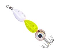 Luces de pesca LED subacuáticas | Señuelo de cola con anzuelo - Cucharas de pesca LED profundas - para agarrar bar, halibut, agua salada, mar, dorado amarillo, otura, trucha,