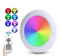 Luces de Piscina RGB, Luz Subacuática Cambio Color Impermeable con Control Remoto, Luz Bañera Hidromasaje 18W Luz LED Sumergible Luz Piscina para Piscinas sobre el Suelo Enterrada