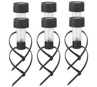 Luces de piscina solar para piscinas sobre el suelo, 6 piezas impermeables luces solares de LED blancas calientes al aire libre con correas ajustables para la cerca de enlace de cadena, patio, jardín