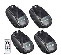 Luces de plantilla de cabina - Juego de cuatro módulos de señalización solar, acentos de techo inteligentes con detección de crepúsculo, puntos de advertencia de alto brillo | Iluminación exterior f