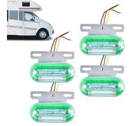 Luces de plantilla LED para remolque, luces de gálibo para camiones | Indicador de luz de posición lateral LED 24V - Luces de posición de camión impermeables y súper luminosas, 4 piezas, para barco