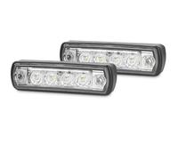 Luces De PosicióN Del Techo,Luz Solar Para Cabina 2 Luces De Visera 24 V Uso Apto Para MAN TGA TGL TGM TGS TGX, Posición For Techo Cabina Camión, Lámparas 81252606121 81.25260.6121(2pcs Amber)