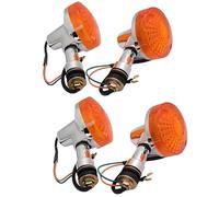 Luces De Posición Intermitente para Motocicleta para Suzuki GN125 GN250 HJ125-8 Luz Intermitente De Freno para Uso Diurno(4 Piezas)