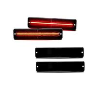 Luces de posición Laterales Delanteras/traseras de Repuesto para Jeep Scrambler CJ5 CJ6 CJ7 J10 J20 1972-1979 1980 1981 1982 1983 1984 1985 1986 (4 Piezas, Color ámbar/Rojo)