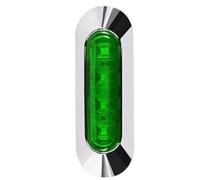 Luces de posición laterales para camiones LED,Luces de posición laterales para remolques de automóviles - 4 luces LED de lateral trasera y intermitentes - Lámpara de luz con indicadores de 12