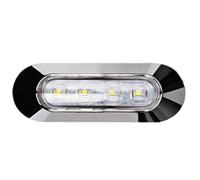Luces de posición laterales para remolque de automóvil, Luz indicadora lateral de automóvil - Marcador lateral trasero de 4 LED | Luces de señal de de 12/24 V, marcador LED, lámpara de luz ind