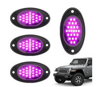 Luces de Roca LED, Luces de Camiones LED Impermeables, Luces de Vaina para Camiones, Luces de Roca RGB, Luces, Brillo de 12 V para automóvil