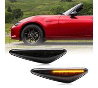 Luces de señal de giro con indicador lateral LED de lente ahumada secuencial para Mazda MX-5 ND 2016-up 6 Atenza GH 5 Premacy CW RX-8 para Fiat 124 Spider 2017-2020