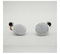 Luces De Señal De Giro Kit De 1 Par Luces Señal Giro para Motocicleta para Harley Road Glide Touring Sportster con Base 1156 1157, Intermitentes Imper(White and Yellow 1157,X-2)