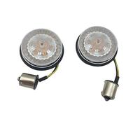 Luces De Señal De Giro Kit De 1 Par Luces Señal Giro para Motocicleta para Harley Road Glide Touring Sportster con Base 1156 1157, Intermitentes Imper(Yellow 1156,X-3)