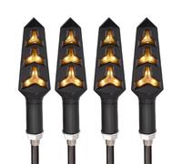 Luces De Señal De Giro Luz De Intermitente Y Señalización para Motocicletas para TDM 900 850 MT125 MT03 MT01 MT 125 03 01 XT660 Efecto De Agua Fluida Contorno Luces(4 Piezas)