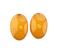 Luces De Señal De Giro Luz Direccional para Motocicleta para para Ninja 250R, para Vulcan S 650, D-Tracker 125, 150, 250, W800 Cafe, Intermitente Delantero Y Trasero Imper(Ámbar,Lente)