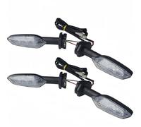 Luces De Señal De Giro Luz Intermitente para Motocicleta para YZF-R1 R3 R6 R15 R25 R125 YBR 125 250 Repuestos De Indicadores De Dirección Delanteros Traseros Contorno Luces(Claro,4 Piezas)