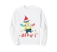 Luces de Sombrero de Papá Noel de Minion Burnout de Holi-Day Sudadera