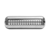 Luces de submarino - 42 luces marinas LED con clasificación impermeable Ip68 | Iluminación de calidad marina, lámpara subacuática de acero inoxidable para yate, pontón, transom, 10 V