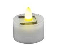 Luces de té de energía solar,Velas de té de energía solar, Velas LED falsas reutilizables, Sensor de iluminación exterior del atardecer al amanecer, parpadeo sin llama impermeable reutilizable para us