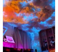 Luces de techo LED 3D con efectos de trueno RGB, control de aplicación para sala de juegos dinámica, bar, fondo de fiesta