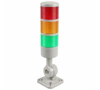 Luces de torre de señal, luces de señal de máquina industrial, lámpara indicadora de torre de baliza con base giratoria (3 niveles con zumbador)