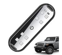 Luces de umbral de puerta de coche, luz de cortesía inalámbrica recargable por USB, luz de cortesía de bienvenida, lámparas LED de advertencia de ambiente interior del coche, luz intermitente colorida