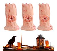 Luces de vela de Halloween, velas LED sin llama, funciona con pilas, accesorios de decoración de fiesta, lámpara de de sangre para festivales, patio, porche, mesita de noche, escritorio