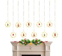 Luces de ventana decorativas para interiores | Luces LED de estrella | Iluminación romántica regulable estética impermeable para interiores y exteriores, boda, dormitorio, árbol, aula, patio