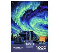 Luces del Norte Puzzle 1000 Piezas para Adultos paisajes Naturales Exclusivo Juguetes Desafiantes Multicolor DecoracióN Familiar 52x38cm/1000pcs