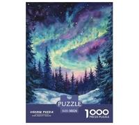 Luces del Norte Puzzle De 1000 Piezas para Adultos paisajes Naturales Rompecabeza Exclusivo Diversión Pintura Obra De Arte De Juego Familiar 38x26cm/1000pcs