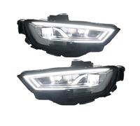 Luces delanteras de automóvil compatibles con faros delanteros Audi A3 2017 2018 2019 2020 S3 Actualización de xenón original Conjunto de faros de alta configuración
