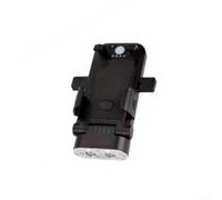 Luces Delanteras Potentes con Claxon para Seguridad | 4 funciones en 1: dual, para soporte móvil, para power bank, claxon; seguridad total(Black)