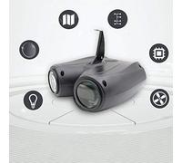 Luces Discoteca, 64 Granos del LED De 5 Mm (R4, G28, B20, G12) Dirigible Pequeñas Luces for La Decoración Equipo De Funcionamiento, Barra KTV Iluminación LYLZZ (Size : Double Head)