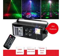 Luces Discoteca,LED de control de cuatro-en-uno ligero efecto mariposa control de sonido de luz estroboscópica a distancia adecuados for KTV Family Bar de Navidad MXCZZ