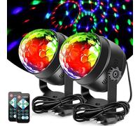 Luces Discoteca, Litake 7 Colores 3W RGB Bola Discoteca con Control Remoto Luces Fiesta Activada por Sonido Lampara Discoteca para Niños, Halloween, Navidad