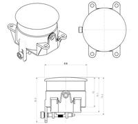 Luz antiniebla delantera WAS 1257 W183