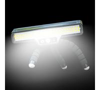 Luces Exteriores con Sensor de Movimiento | Lámpara de Seguridad para Jardín de 50 LED | Luz Solar Exterior con Trípode Pulpo Flexible y Ajustable | para Terraza, Patio Trasero, Jardín, Barandilla y N