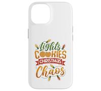 Luces, Galletas, Caos Navideño Carcasa para iPhone 14
